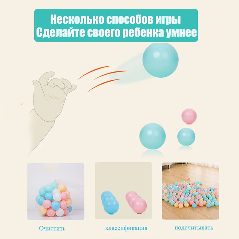 20PCS Ball Pit Balls 5.5cm Soft Ocean Balls for Playpens