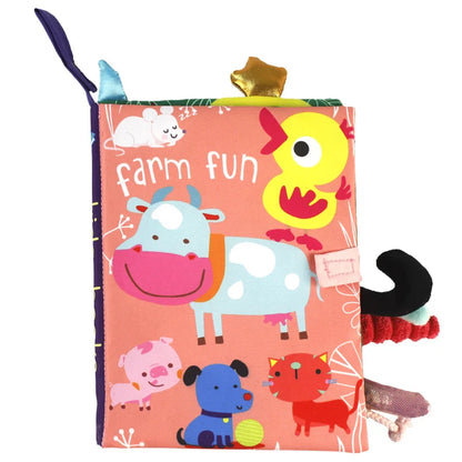 Baby Cloth Book, Interactive Sensory Early Learning Toy for Babies