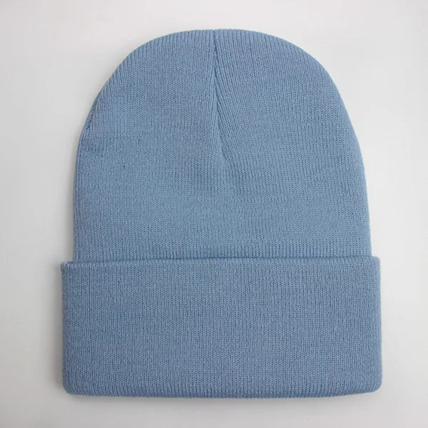 Unisex Beanie Winter Knit Cap – Soft Warm Acrylic Hat for Men & Women
