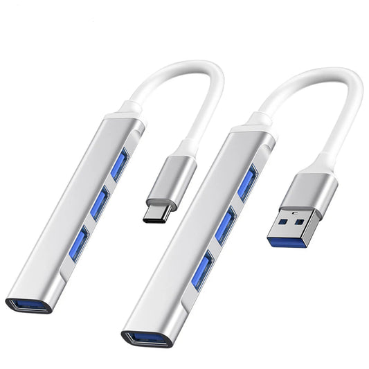 4-Port USB C Hub, Type-C to USB 2.0 Adapter