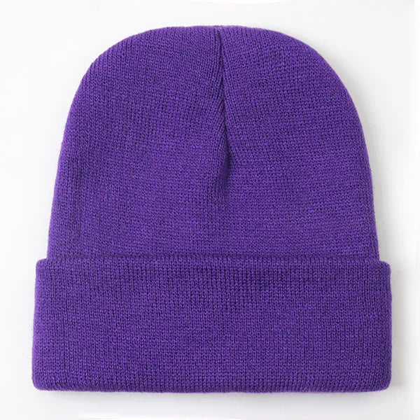 Unisex Beanie Winter Knit Cap – Soft Warm Acrylic Hat for Men & Women