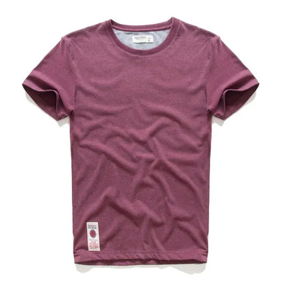 Men's T-Shirts Cotton Short Sleeve Casual O-Neck