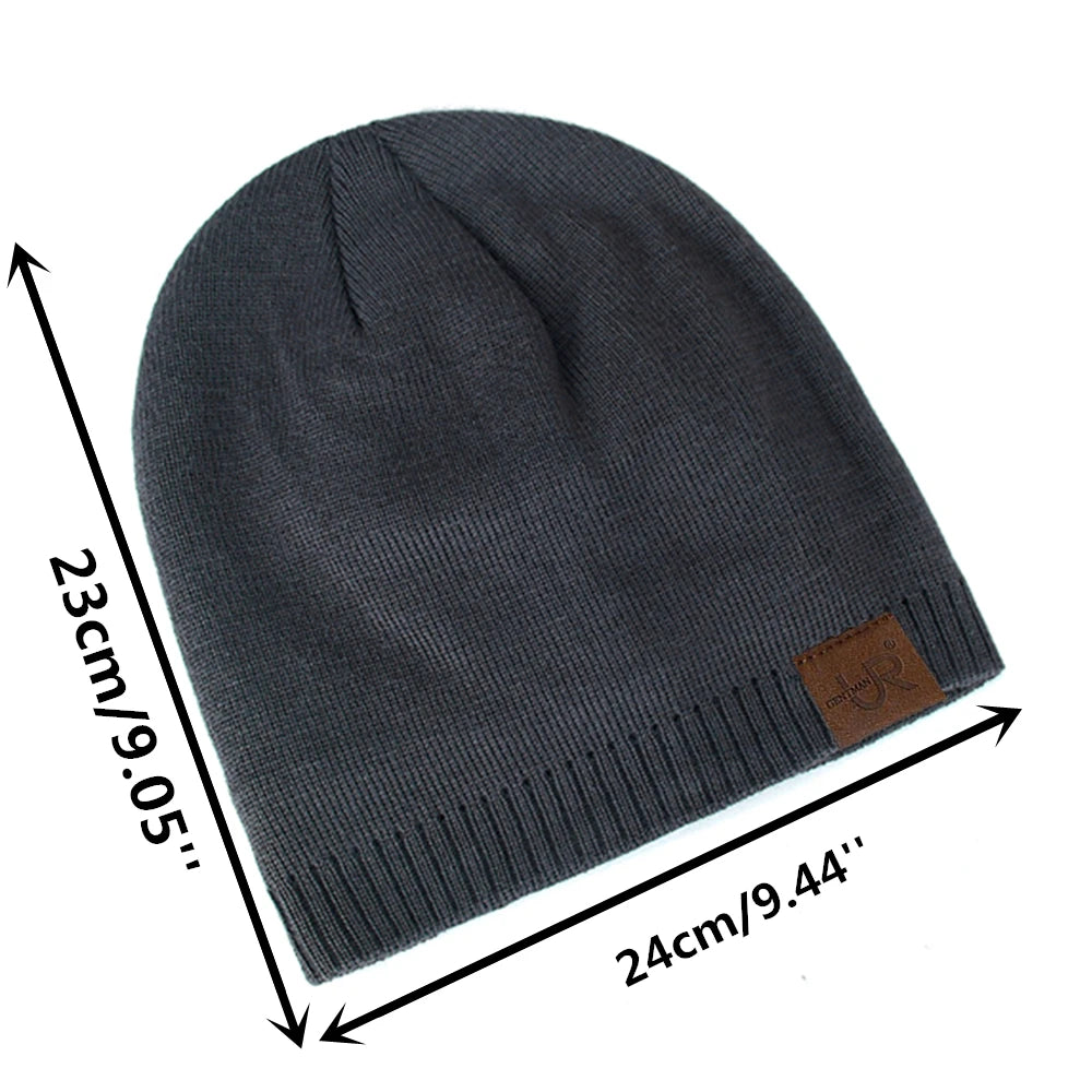 Winter Beanie, Warm Knitted Hat for Men and Women