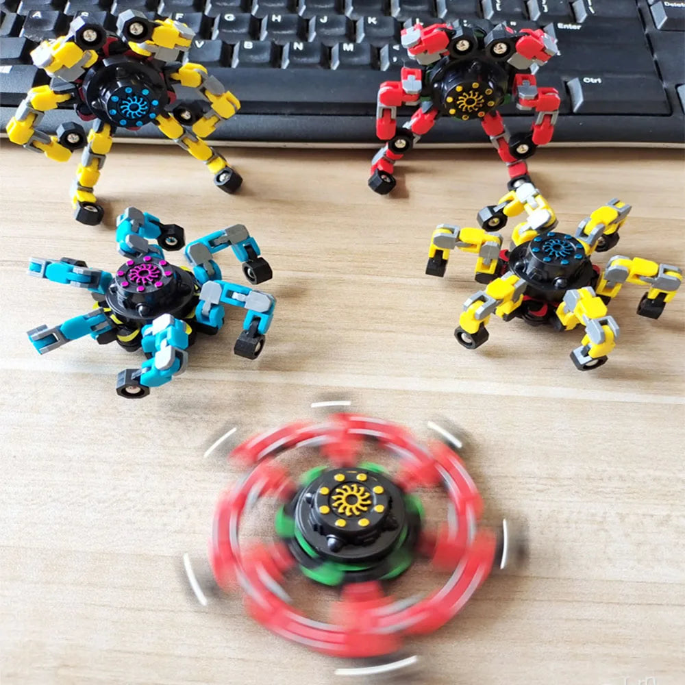 Fidget Spinner Deformable Sensory Toy for Kids and Adults 14+