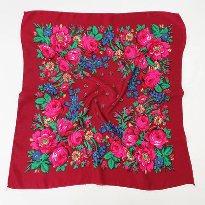 Women's Square Scarf, 70×70cm Printed Head Scarf and Bandana