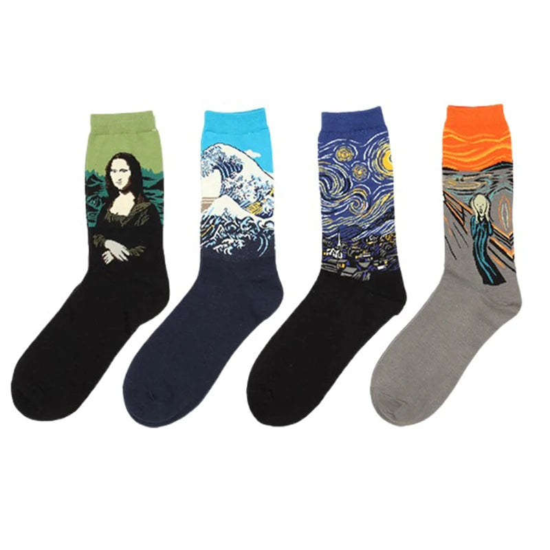 Women’s Casual Socks Cotton Blend Patterned Middle Tube