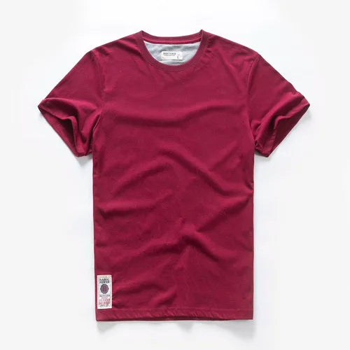 Men's T-Shirts Cotton Short Sleeve Casual O-Neck