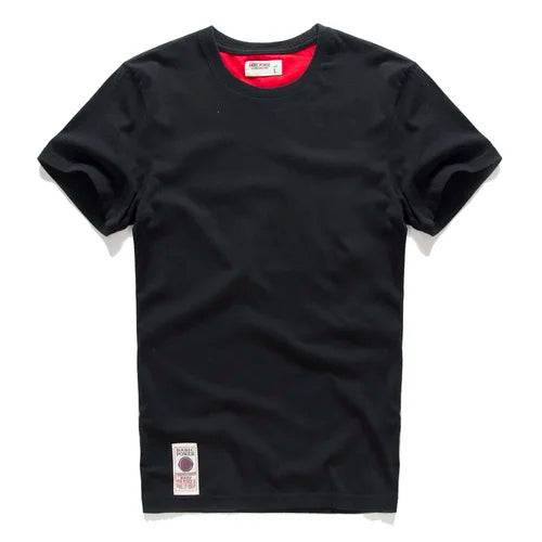 Men's T-Shirts Cotton Short Sleeve Casual O-Neck