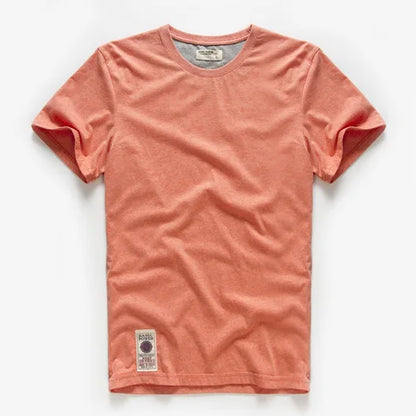 Men's T-Shirts Cotton Short Sleeve Casual O-Neck