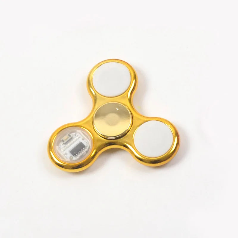 LED Fidget Spinner Light Up Glow in the Dark Stress Relief Toy
