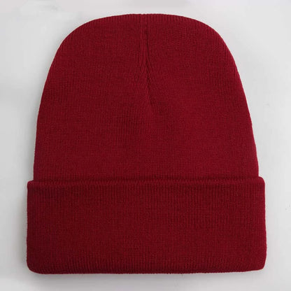 Unisex Beanie Winter Knit Cap – Soft Warm Acrylic Hat for Men & Women