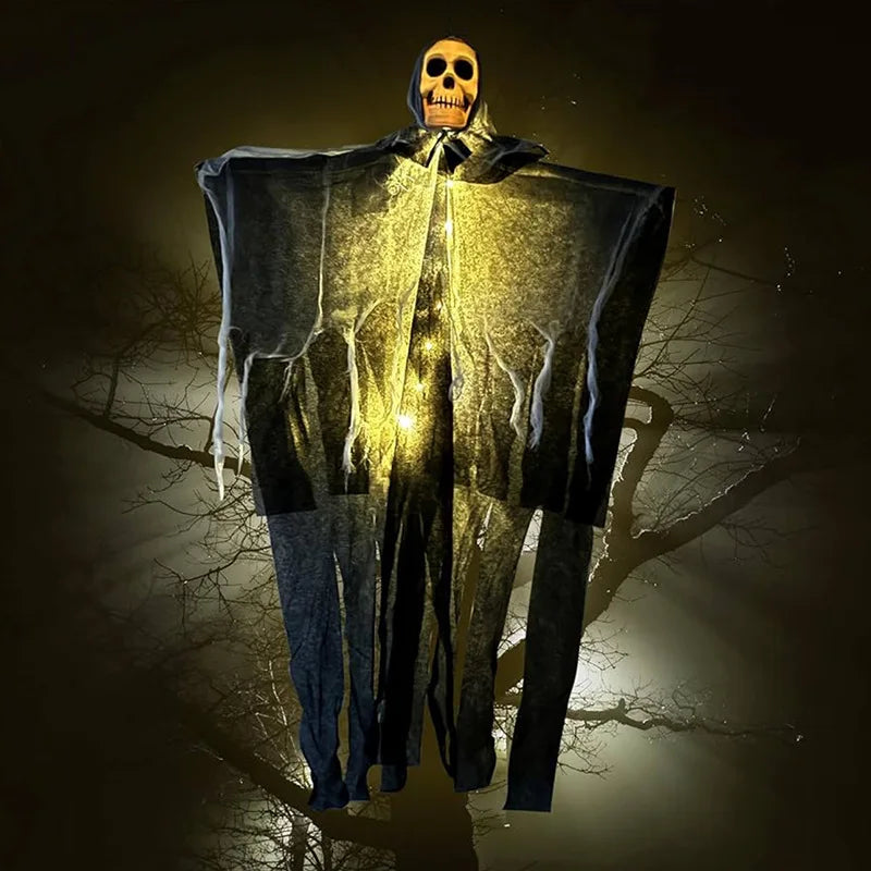 Halloween Skull Decoration Glowing Skeleton Ghost Hanging Prop