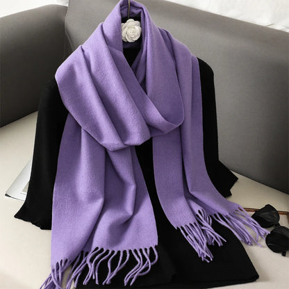 Women's Winter Scarf – Long Warm Solid Shawl Wrap