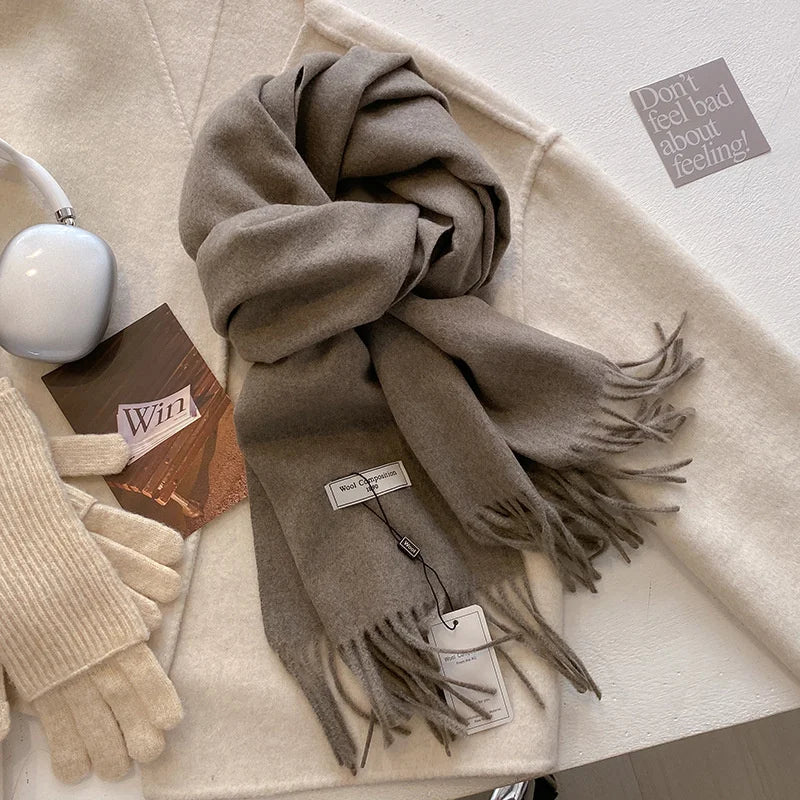Women’s Winter Scarf – Warm Wool Blend Wrap for Cold Weather