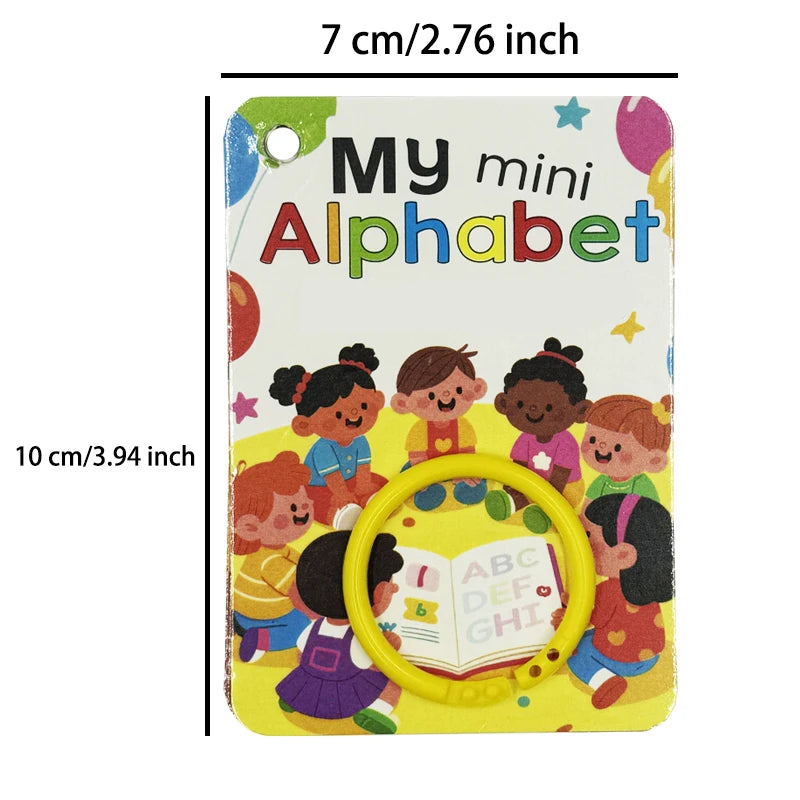 Alphabet Flash Cards for Kids with Pictures, A-Z English Learning Cards