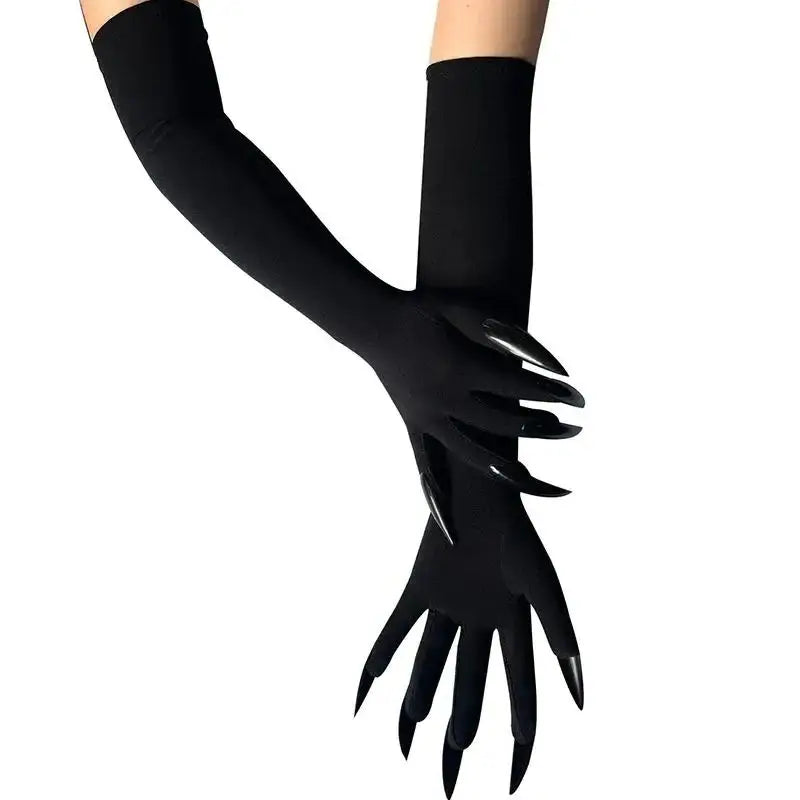 Halloween Claw Gloves 43cm Long Nail Costume Mittens for Women