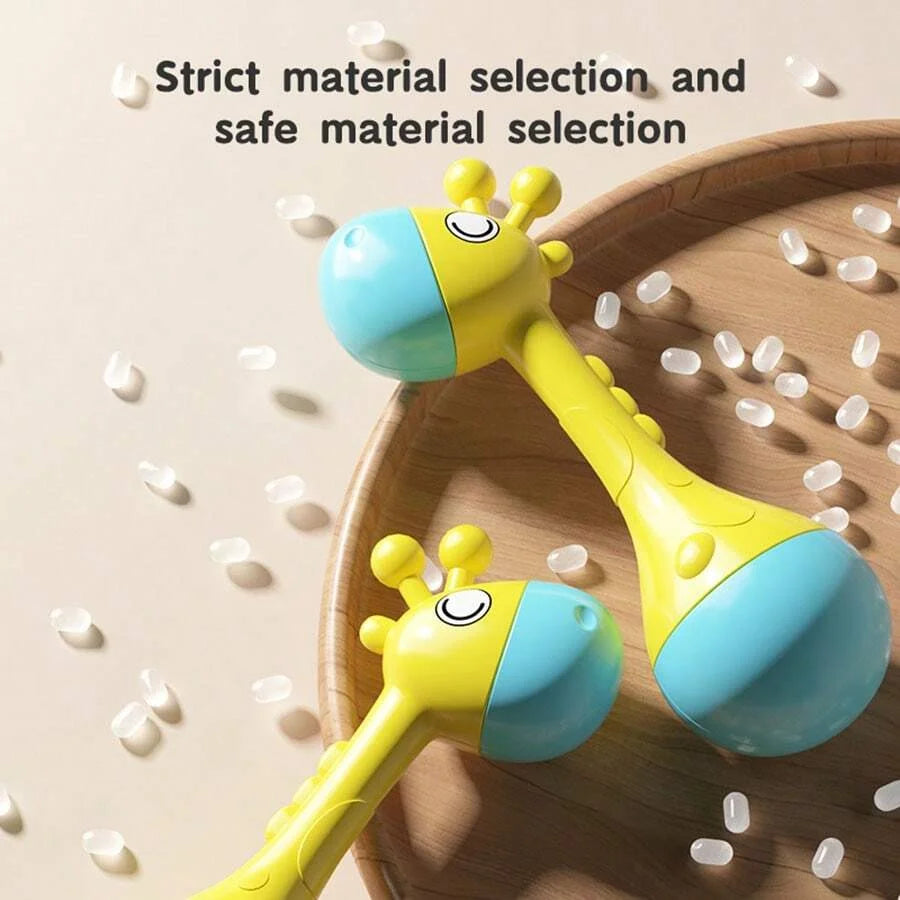 Baby Rattle Toy, Soft Sound Infant Sensory & Early Learning Toy