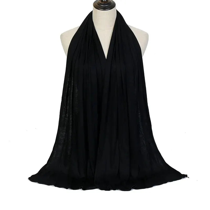 Cotton Hijab Scarf Soft Jersey Muslim Head Wrap for Women