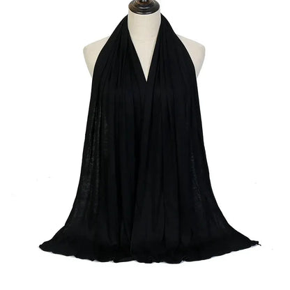Cotton Hijab Scarf Soft Jersey Muslim Head Wrap for Women