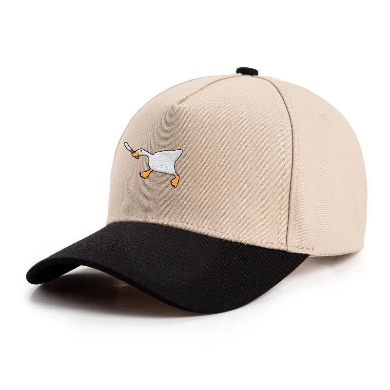 Embroidered Baseball Cap with Goose Design for Men & Women