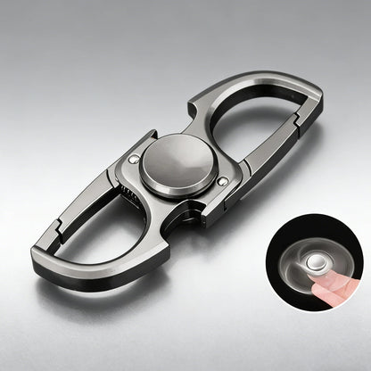 Fidget Spinner Metal Fingertip Toy with Keychain and Bottle Opener