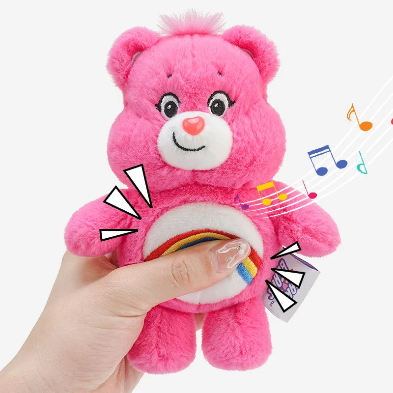 Rainbow Bear Plush Keychain  Cute Plush Bag Charm