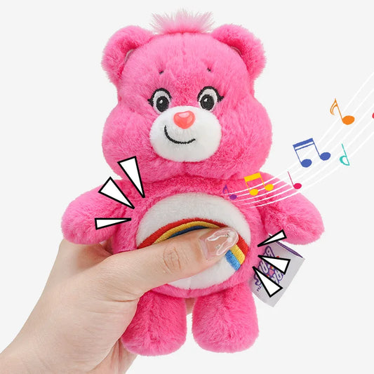 Rainbow Bear Plush Keychain  Cute Plush Bag Charm