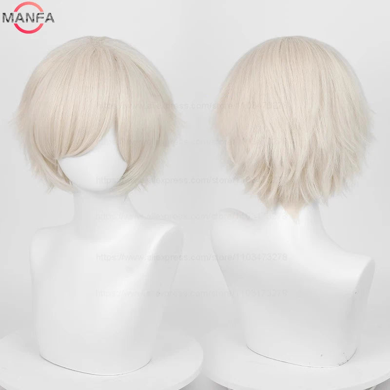 Short Cosplay Wig – 30cm Straight Heat Resistant Synthetic Hair