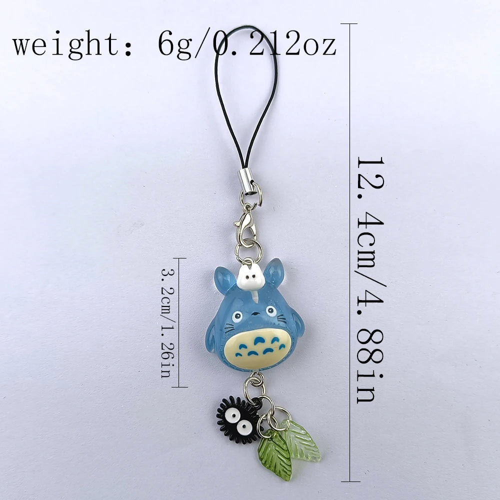 Cute Phone Charm Wooden Animal Keychain Bag Accessory