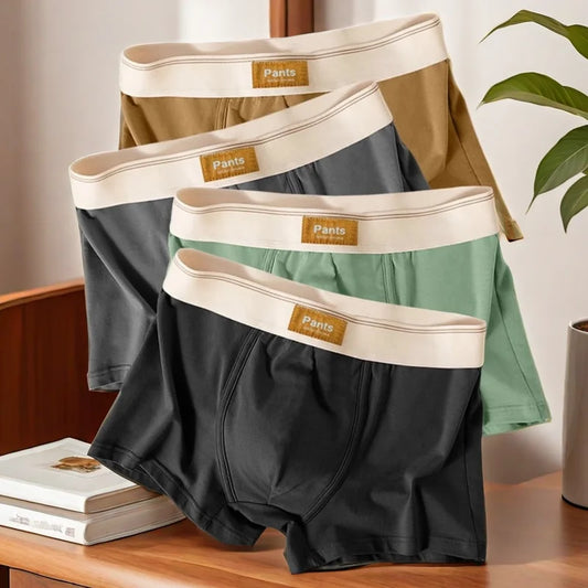 Men's Boxer Shorts Cotton Breathable Underwear 3-Pack