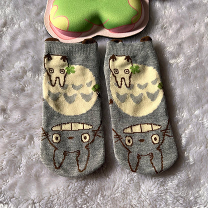 Women's Cartoon Ankle Socks – Cute Cotton Blend Low-Cut Socks