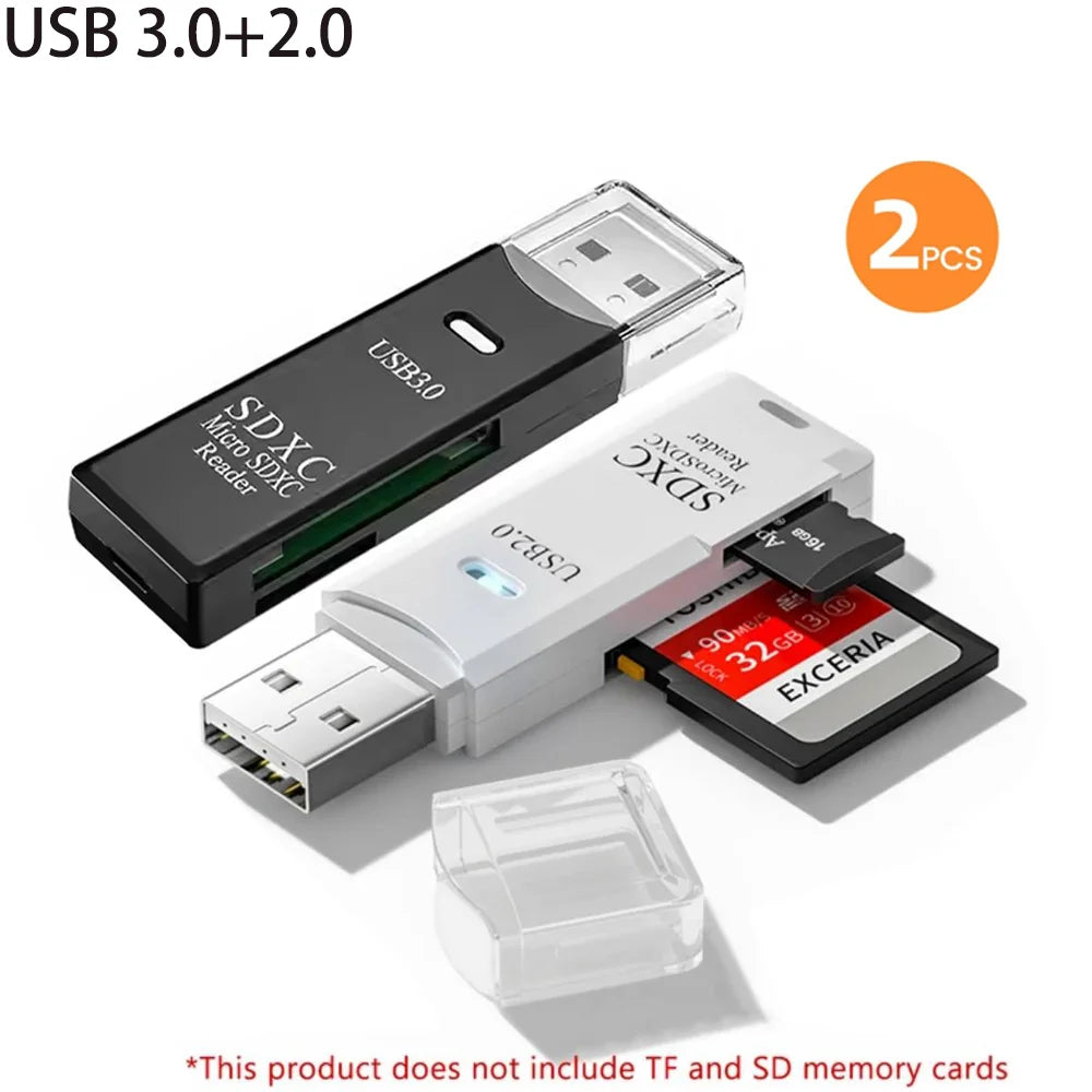 USB 3.0 Card Reader for SD and Micro SD TF Memory Cards
