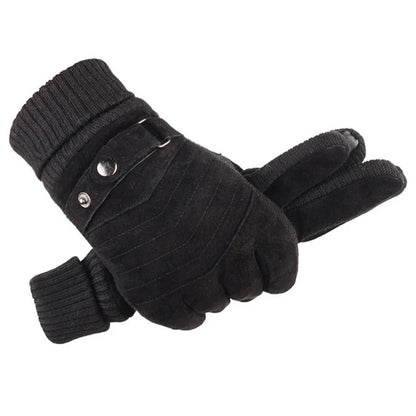 Men's Winter Motorcycle Gloves Warm Touchscreen Anti-Slip