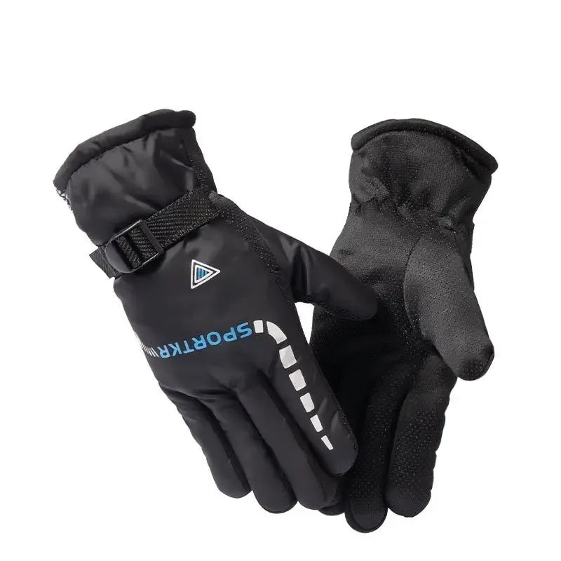 Winter Cycling Gloves Waterproof Warm Anti-Slip Riding Gloves