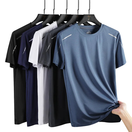 Men's Quick Dry Running Shirt Breathable Short Sleeve Hiking Tee