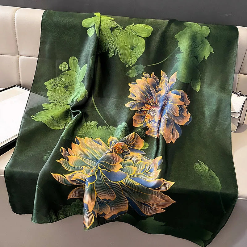 Women's Long Scarf – Smooth Polyester Shawl for All Seasons