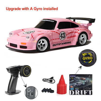 RC Drift Car 1:43 Scale 4WD Remote Control Racing Car RTR