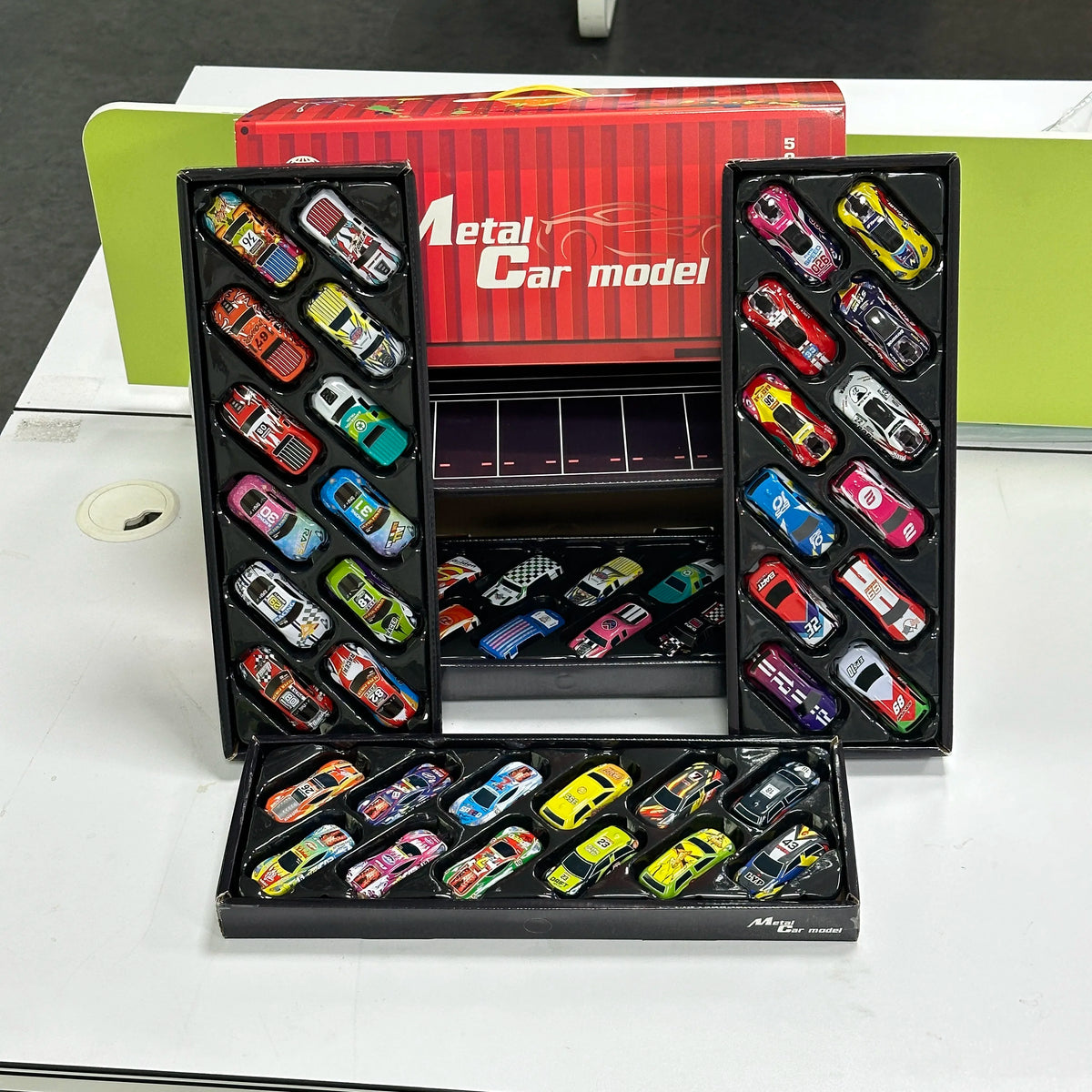 Mini Pull Back Cars – 10-48 Piece Set with Storage Container