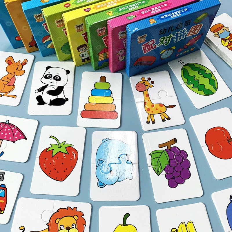 Montessori Matching Cards, Educational Puzzle Toy for Toddlers