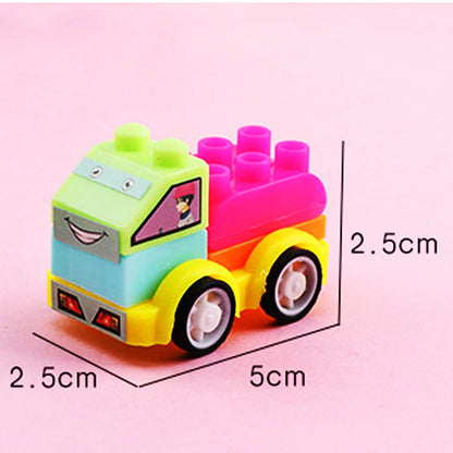 DIY Car Building Blocks, 24-Piece Construction Vehicle Toy Set