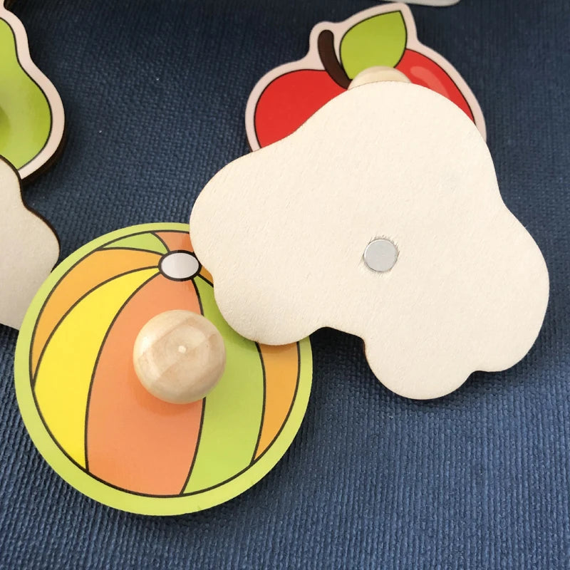Wooden Montessori Puzzle for Toddlers – Educational Shape Matching Toy