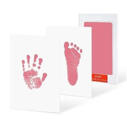 3) Optimized Title  Baby Handprint Kit with Inkless Pad & Imprint Cards for Newborns