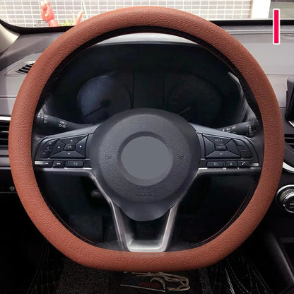 Silicone Steering Wheel Cover Universal Anti Slip Stretch Fit