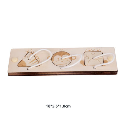 Montessori Busy Board Wooden Toddler Activity Board