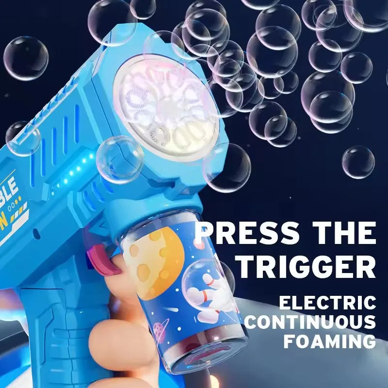 Bubble Gun Toy Automatic Bubble Blower for Kids Outdoor Play