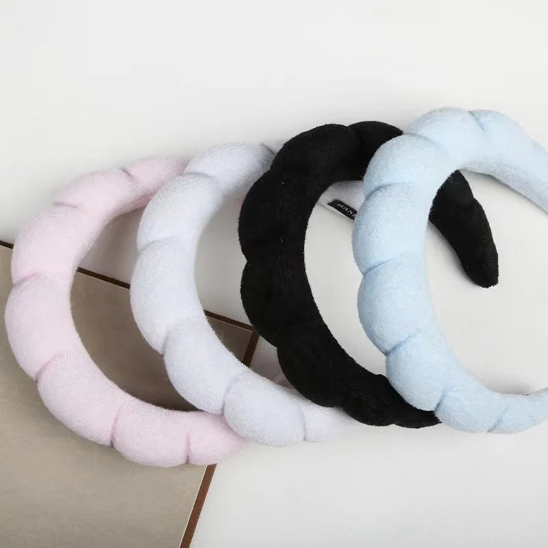 Face Wash Headband Set with Wristbands for Skincare & Makeup