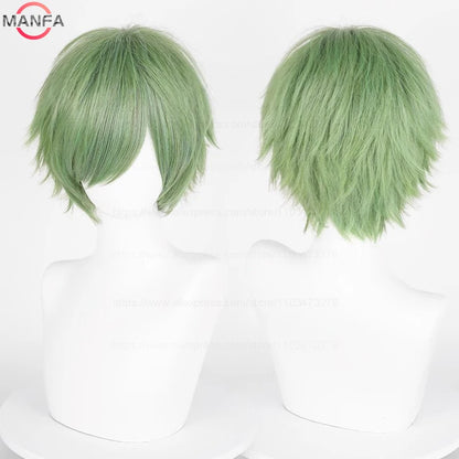 Short Cosplay Wig – 30cm Straight Heat Resistant Synthetic Hair