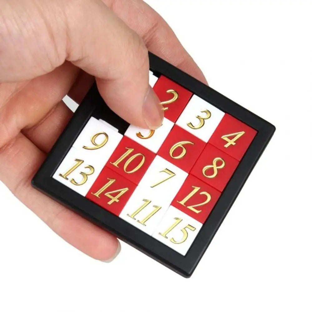 15 Tile Sliding Puzzle Number Game for Kids & Adults
