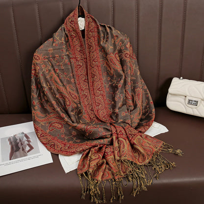 Women's Winter Scarf, Soft Pashmina Shawl Wrap