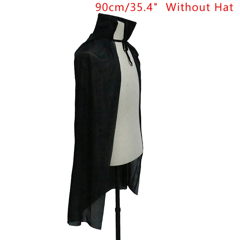 Vampire Costume Cloak Reversible Red Black Halloween Cape